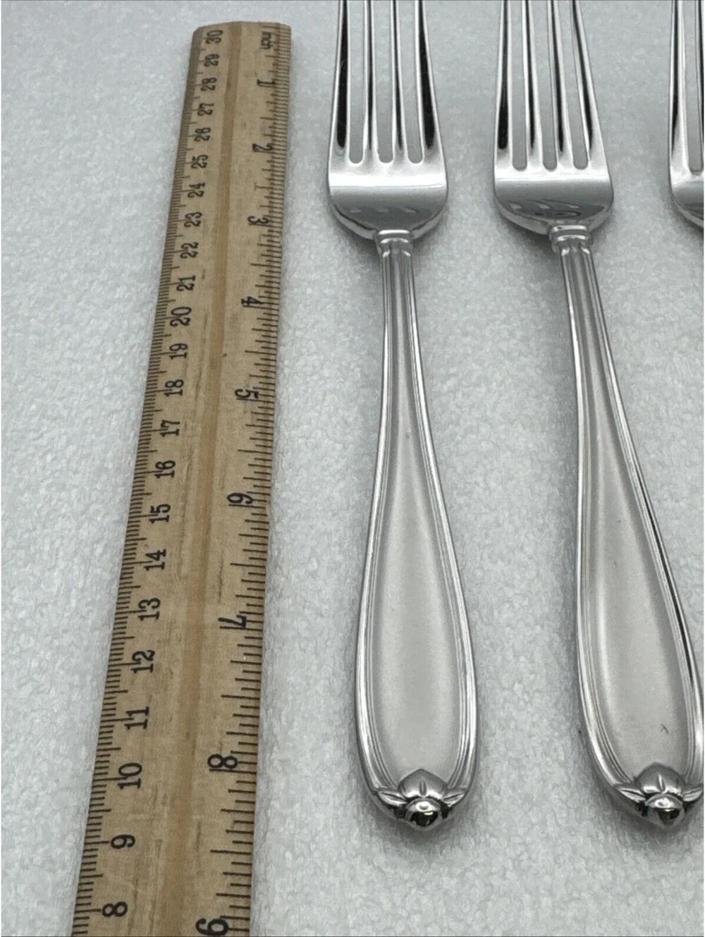 Lot 3 Princess House BARRINGTON Dinner Forks EUC 18/10 Stainless Flatware 8-1/8